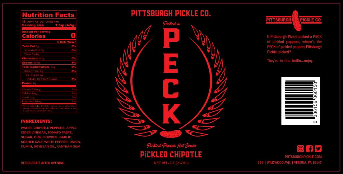 Chipotle Peck Label