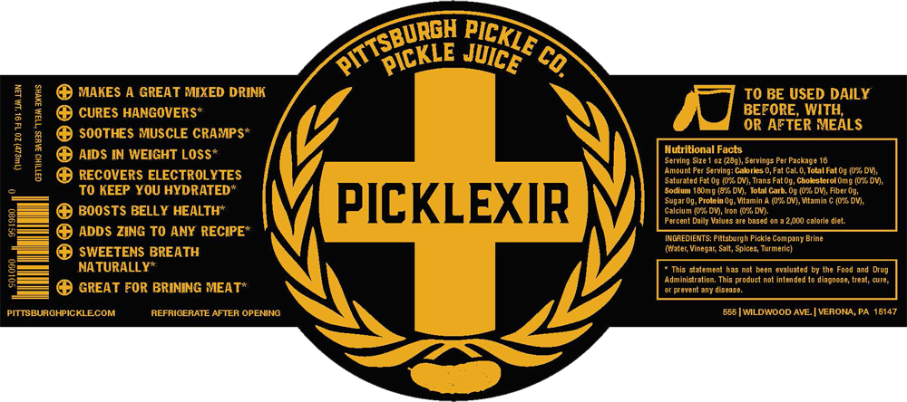 Picklexir Label